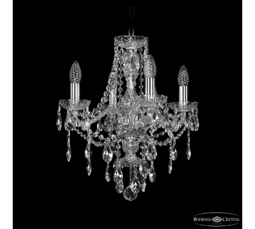 Подвесная люстра Bohemia Ivele Crystal 1415/4/141 Ni Подвесная люстра Bohemia Ivele Crystal 1415/4/141 Ni