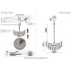 Подвесная люстра Crystal Lux HEDONIST SP12