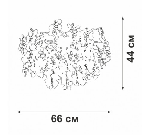 Потолочная люстра Vitaluce V2832-8/7PL Потолочная люстра Vitaluce V2832-8/7PL