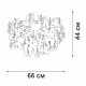 Потолочная люстра Vitaluce V2832-8/7PL