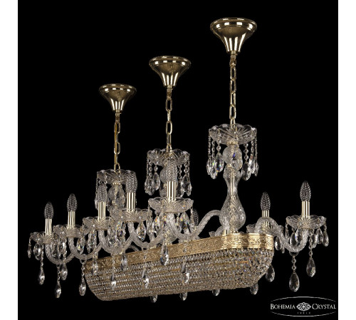 Подвесная люстра Bohemia Ivele Crystal 1452/10/195/1000 G Подвесная люстра Bohemia Ivele Crystal 1452/10/195/1000 G