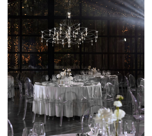 Подвесная люстра Loft IT Mira 10587/1000 Silver Asfour