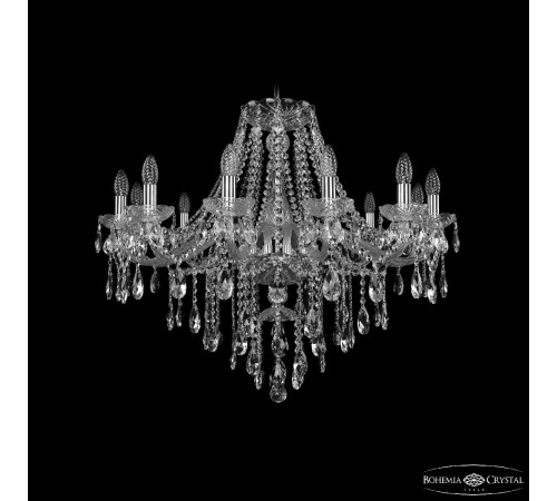 Подвесная люстра Bohemia Ivele Crystal 1415/12/300 Ni Подвесная люстра Bohemia Ivele Crystal 1415/12/300 Ni