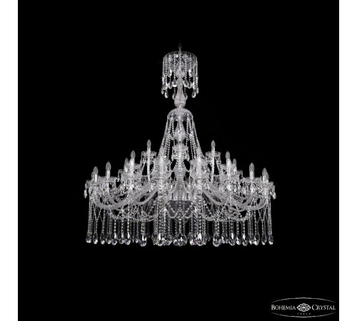 Подвесная люстра Bohemia Ivele Crystal 1413/20+10+5/530/XL-160 Ni Подвесная люстра Bohemia Ivele Crystal 1413/20+10+5/530/XL-160 Ni