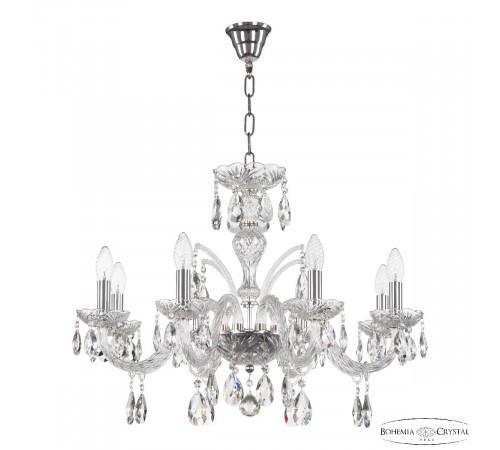 Подвесная люстра Bohemia Ivele Crystal 118/8/240 Ni Подвесная люстра Bohemia Ivele Crystal 118/8/240 Ni