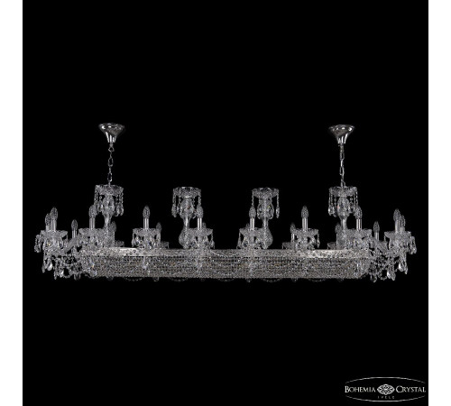 Подвесная люстра Bohemia Ivele Crystal 1453/18/195/1500 Ni Подвесная люстра Bohemia Ivele Crystal 1453/18/195/1500 Ni