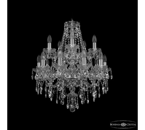 Подвесная люстра Bohemia Ivele Crystal 1415/10+5/200/2d Ni Подвесная люстра Bohemia Ivele Crystal 1415/10+5/200/2d Ni