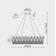 Подвесная люстра Modelux ML.7039.800 CR