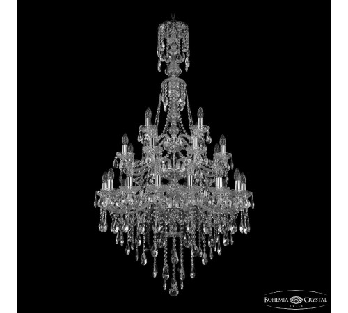 Подвесная люстра Bohemia Ivele Crystal 1415/16+8+4/300/XL-155/3d Ni Подвесная люстра Bohemia Ivele Crystal 1415/16+8+4/300/XL-155/3d Ni