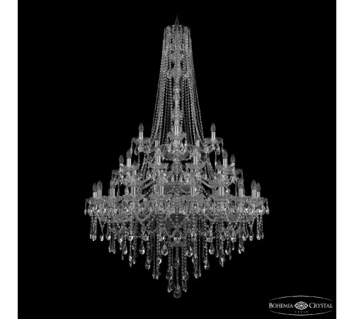 Подвесная люстра Bohemia Ivele Crystal 1415/20+10+5/400/h-182/3d Ni Подвесная люстра Bohemia Ivele Crystal 1415/20+10+5/400/h-182/3d Ni