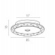 Рамка скрытого монтажа плоская для светильников Lightstar Spira 0741х6 (D65) 074106-02