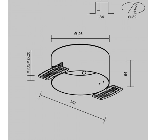 Аксессуар для встраиваемого светильника Maytoni Downlight DLA032-TRS12-W Аксессуар для встраиваемого светильника Maytoni Downlight DLA032-TRS12-W