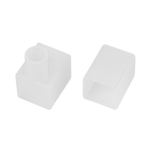 Заглушка Arlight MOONLIGHT-CAP-10x10mm-BOTTOM-S-SET (Силикон) 055651