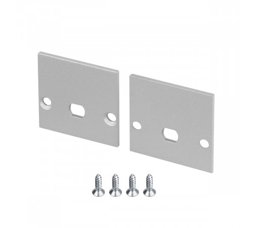 Заглушка Arlight LINE-2525 с отверстием (Алюминий) 061049