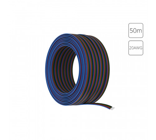 Провод 4-жильный для светодиодной ленты RGB 50м, 20AWG Arte lamp Strip-Accessories A20-4W