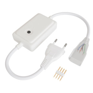 Контроллер RGB 220В 500Вт однокнопочный для светодиодного неона Apeyron 17-49 smd 5050 04-190