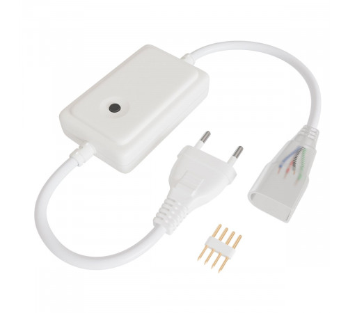 Контроллер RGB 220В 500Вт однокнопочный для светодиодного неона Apeyron 17-49 smd 5050 04-190
