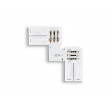 Соединитель угловой L для светодиодной ленты 5050 12/24V (3 конт.) GS6651 (10шт) Ambrella Light Illumination GS6651