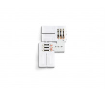 Соединитель угловой L для светодиодной ленты 2835 12/24V (3 конт.) GS6601 (10шт) Ambrella Light Illumination GS6601