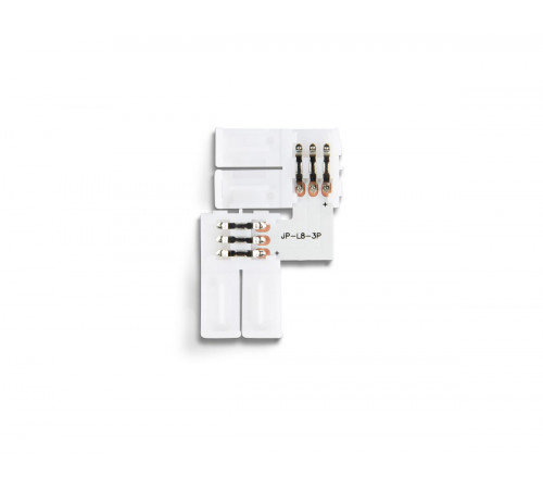 Соединитель угловой L для светодиодной ленты 2835 12/24V (3 конт.) GS6601 (10шт) Ambrella Light Illumination GS6601