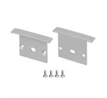 Заглушка Arlight LINIA25-F с отверстием (Алюминий) 060843