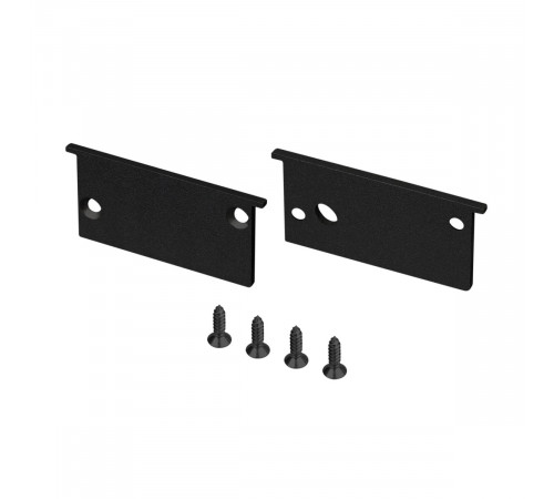 Комплект заглушек Arlight SL-BEVEL-W32-F BLACK (Алюминий) 063943