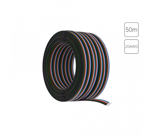 Провод 5-жильный для светодиодной ленты RGBW 50м, 20AWG Arte lamp Strip-Accessories A20-5W