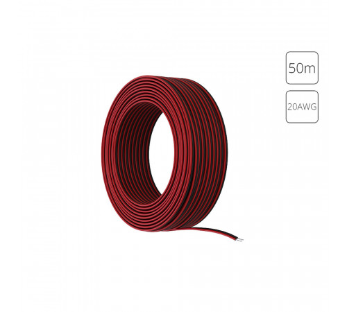 Провод 2-жильный для одноцветной светодиодной ленты 50м, 20AWG Arte lamp Strip-Accessories A20-2W