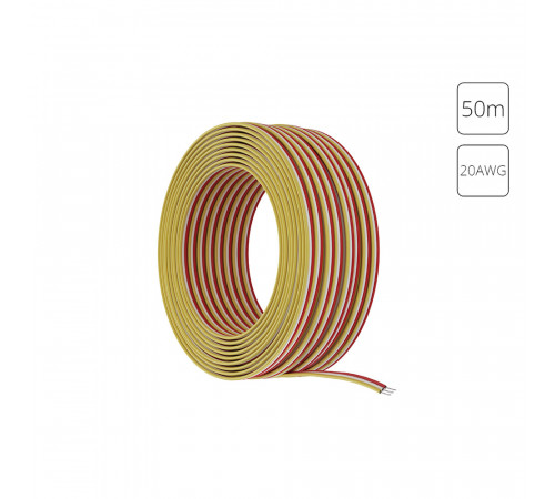 Провод 3-жильный для светодиодной ленты MIX 50м, 20AWG Arte lamp Strip-Accessories A20-3W