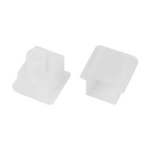 Заглушка Arlight MOONLIGHT-T-CAP-10x10mm-BOTTOM-S-SET (Силикон) 055683