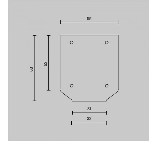 Заглушка торцевая к профилю, 2шт Maytoni Technical TRA034MPEC-21S(N)