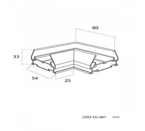 Коннектор для соединения треков под углом 90 Favourite Practica 2203-CU-001