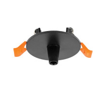 Чаша потолочная встраиваемая 60 д/подвода питания 510117 на 48В  черная Lightstar Due Hermes 510007