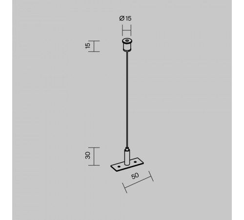 Гибкий подвес для уличной трековой системы Maytoni Elasity IP O-TR001-PB-H2M Гибкий подвес для уличной трековой системы Maytoni Elasity IP O-TR001-PB-H2M