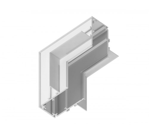 Коннектор угловой внутренний для встраиваемого шинопровода под ГКЛ 9,5 Ambrella Light Magnetic Standard GL3362-9.5