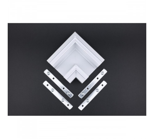 Соединитель для магнитного шинопровода угловой плоский для натяжного потолка Aployt Magnetic track 220 APL.0286.10.02