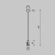 Крепление потолочное одинарное Maytoni Flarity TRA158C-SL1-PT