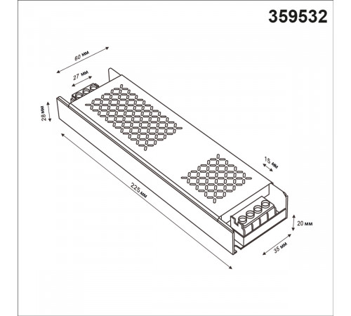 Драйвер Novotech Drive Glat IP20 400W 48V 359532 Драйвер Novotech Drive Glat IP20 400W 48V 359532