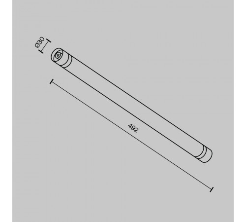Соединитель Maytoni Shelf CA011-L500-B Соединитель Maytoni Shelf CA011-L500-B