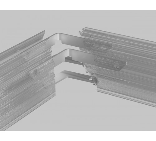 Комплект угловых вертикальных и горизонтальных соединителей 90 для магнитного шинопровода 4шт Ambrella Light Track System GL2015