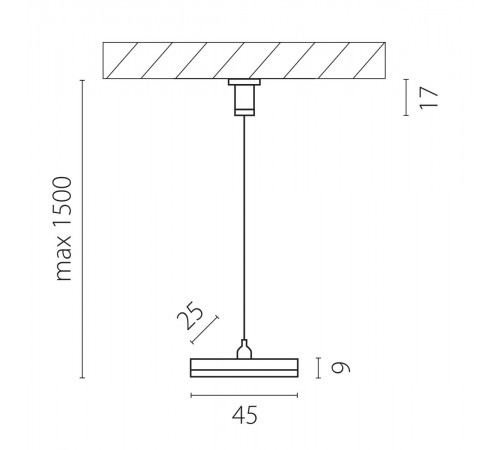 Подвес трековый PRO Lightstar Teta 505177-1
