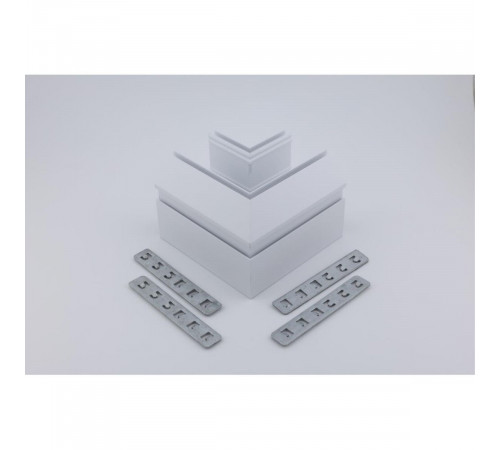 Соединитель магнитного шинопровода угловой плоский для натяжного потолка Aployt Magnetic track 220 APL.0284.10.04