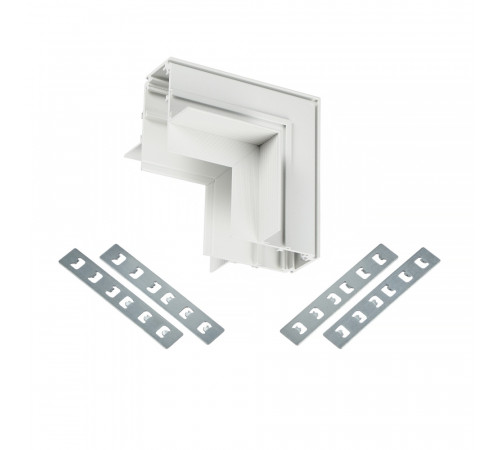 Коннектор угловой для магнитного шинопровода Myfar Accessories for MagLine 23 MT0200-CLW-W