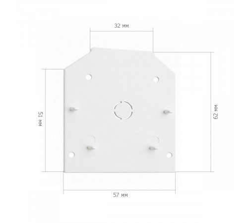 Торцевая заглушка ST Luce Skyline 48 белый ST003.589.04