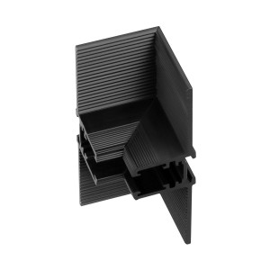 Коннектор угловой для встраиваемого магнитного шинопровода Arlight MAG-MICROCOSM-CON-FDW-L90-INT (BK) (IP20 Металл) 051939