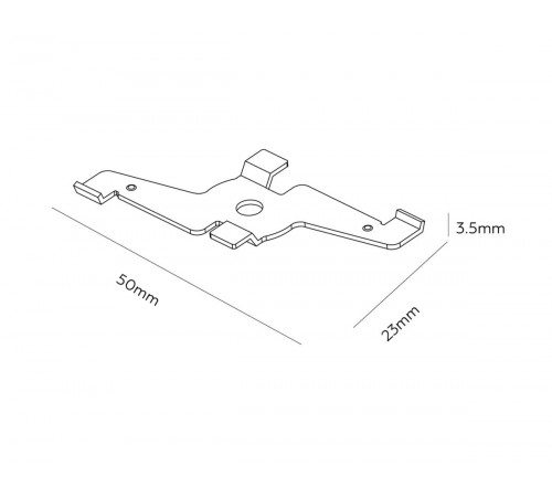 Крепеж потолочный для накладного магнитного шинопровода Ambrella Light Track System GL1995