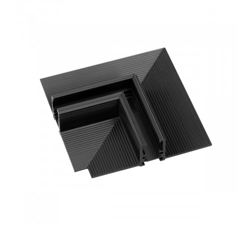 Коннектор угловой для встраиваемого магнитного шинопровода Arlight MAG-MICROCOSM-CON-FDW-L90 (BK) (IP20 Металл) 043055