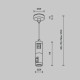 Подвес тросовый двойной Maytoni Flarity TRA157SW-D1-PT