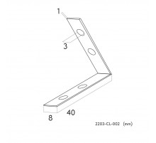 Коннектор для соединения шинопровода Favourite Practica 2203-CL-002