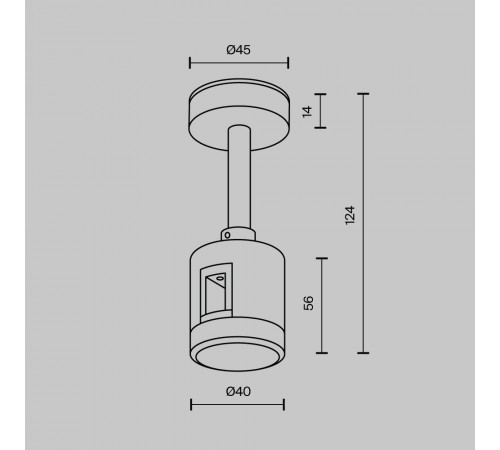 Крепление потолочное с прямым коннектором питания Maytoni Flarity TRA156C-IPC1-PT Крепление потолочное с прямым коннектором питания Maytoni Flarity TRA156C-IPC1-PT